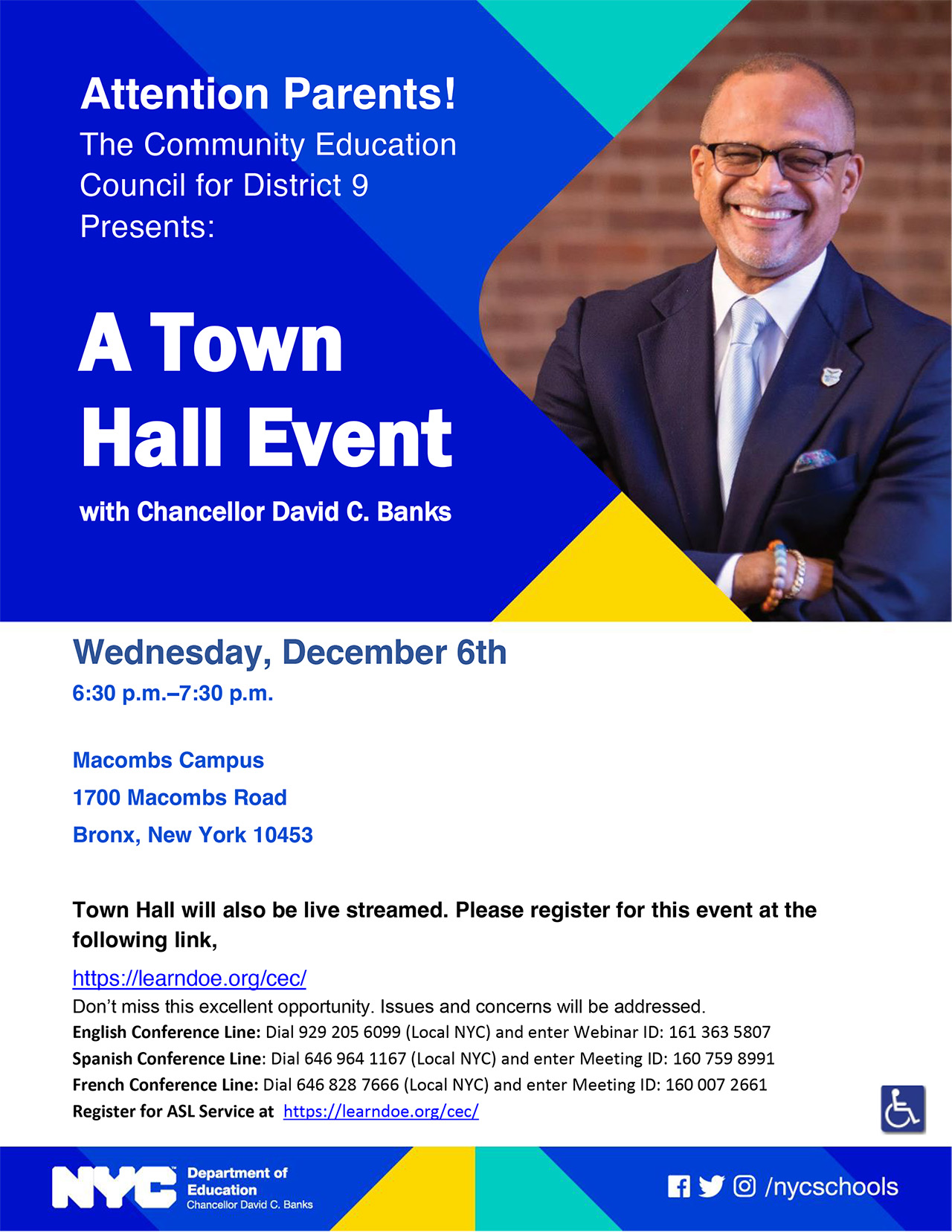 Town Hall Event with David C. Banks