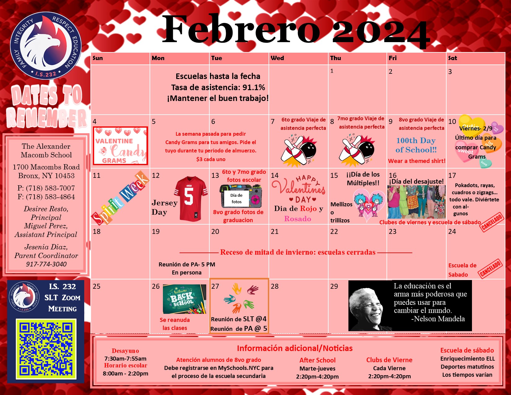 February 2024 Calendar in Spanish