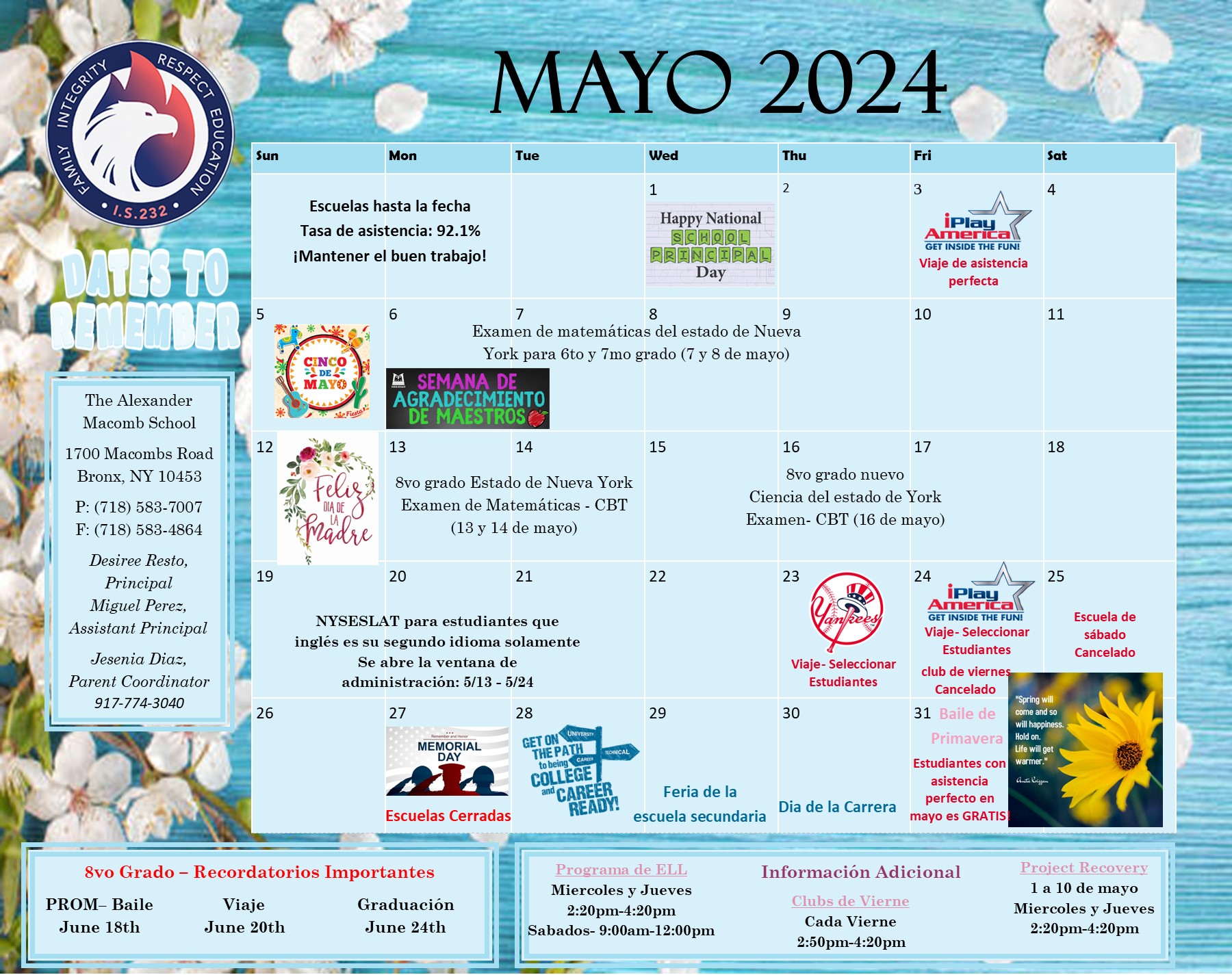 May Calendar 2024 SPN