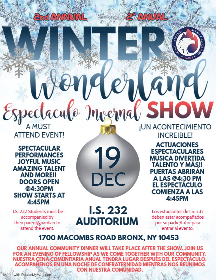 Winter Wonderland & Community Dinner